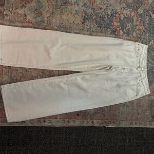 SHEIN Cream Flare & Wide Leg Jeans